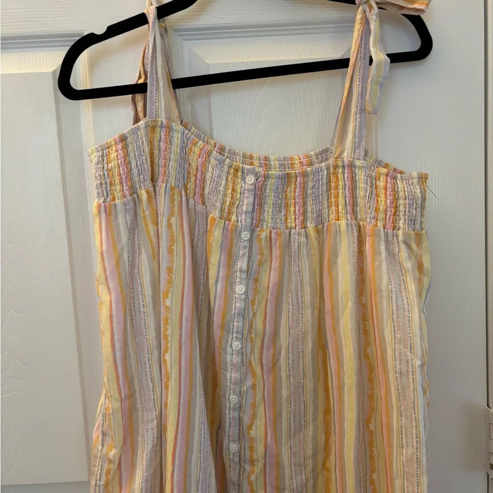 Sunday’s Delilah Dress in Watercolor. Size L - Picture 5 of 6